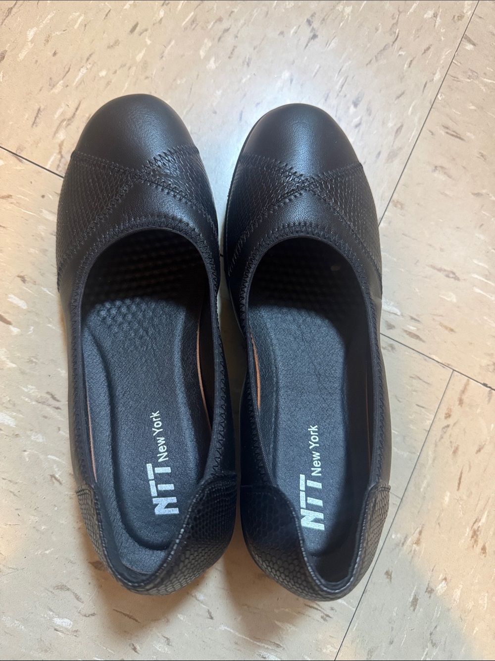 Black Comfort Slip-On Mules